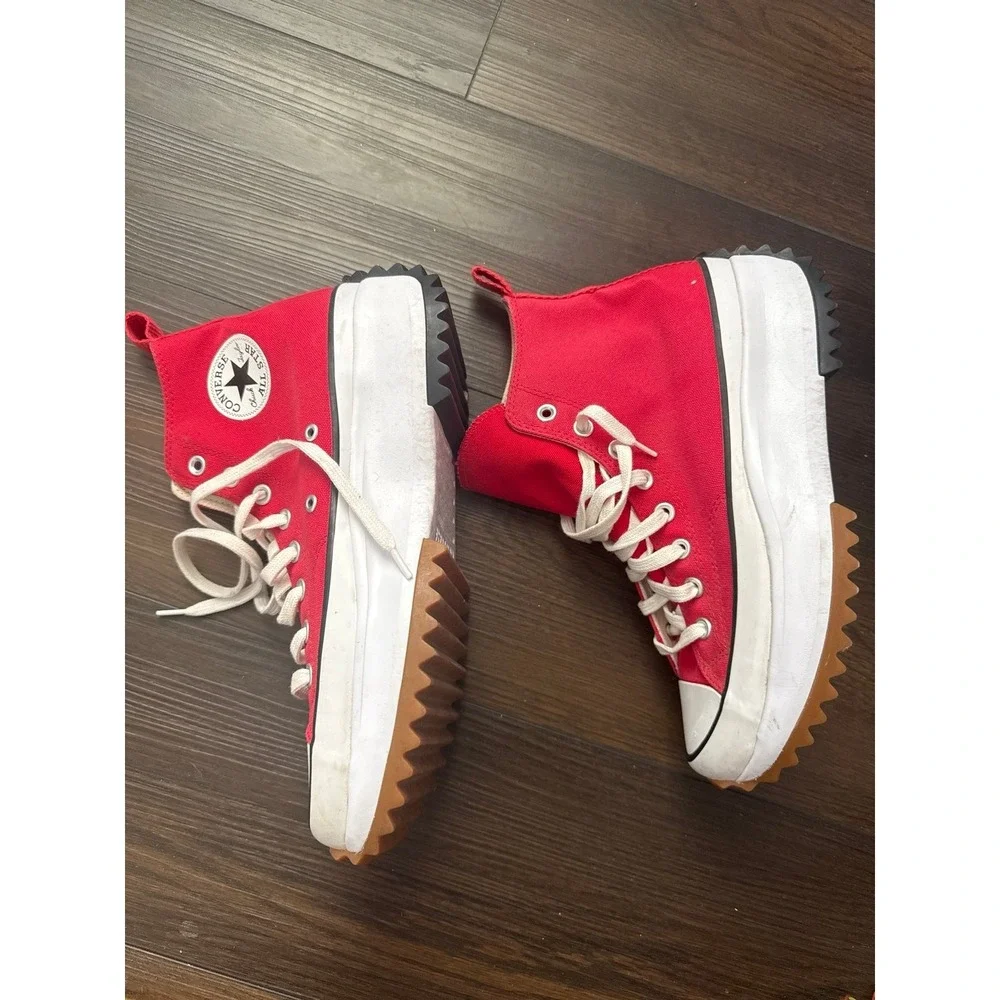High Top Red Converse - Picture 3 of 12